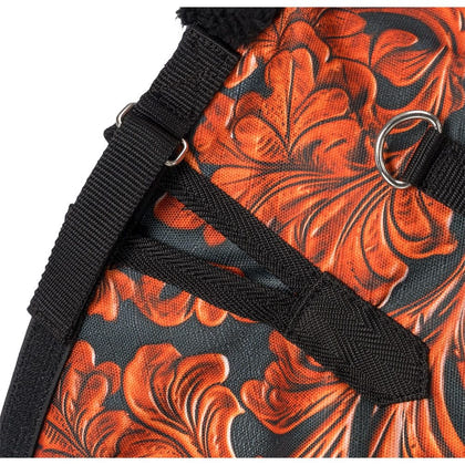 Tough1 1200D Tooled Leather Miniature Turnout Sheet with Snuggit