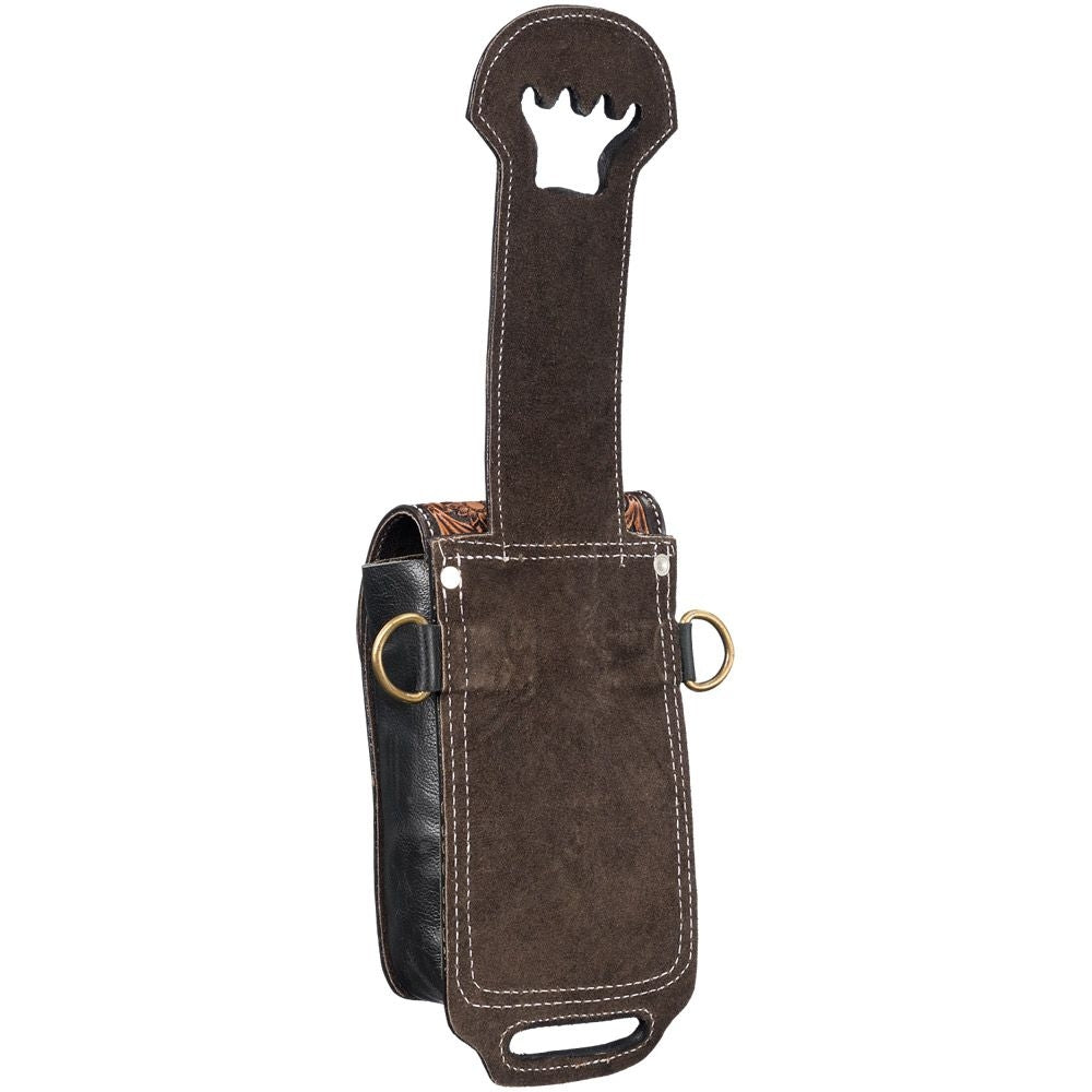 Tough1 Leather Rear Cinch/Horn Bag