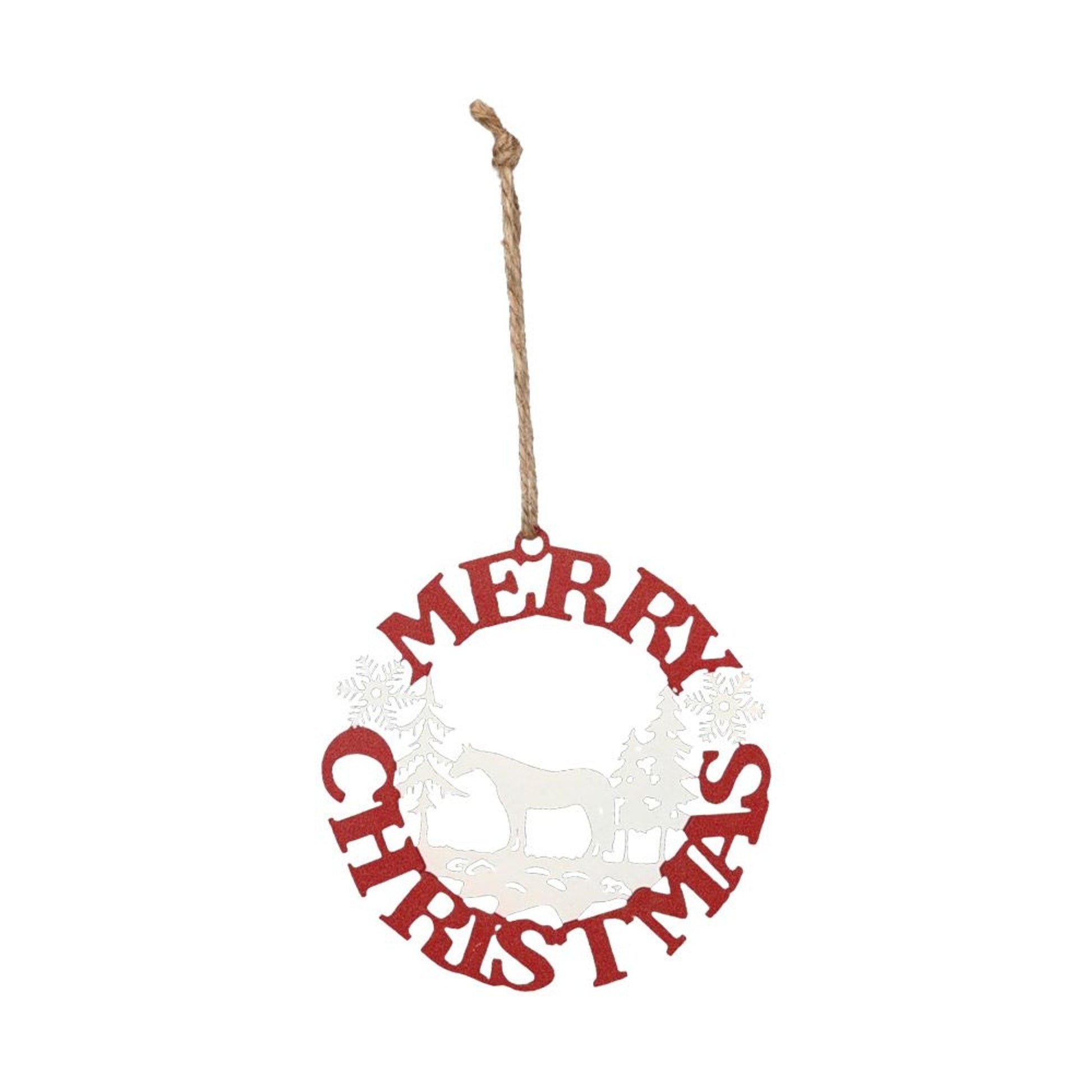 Gift Corral Merry Christmas Horse Ornament