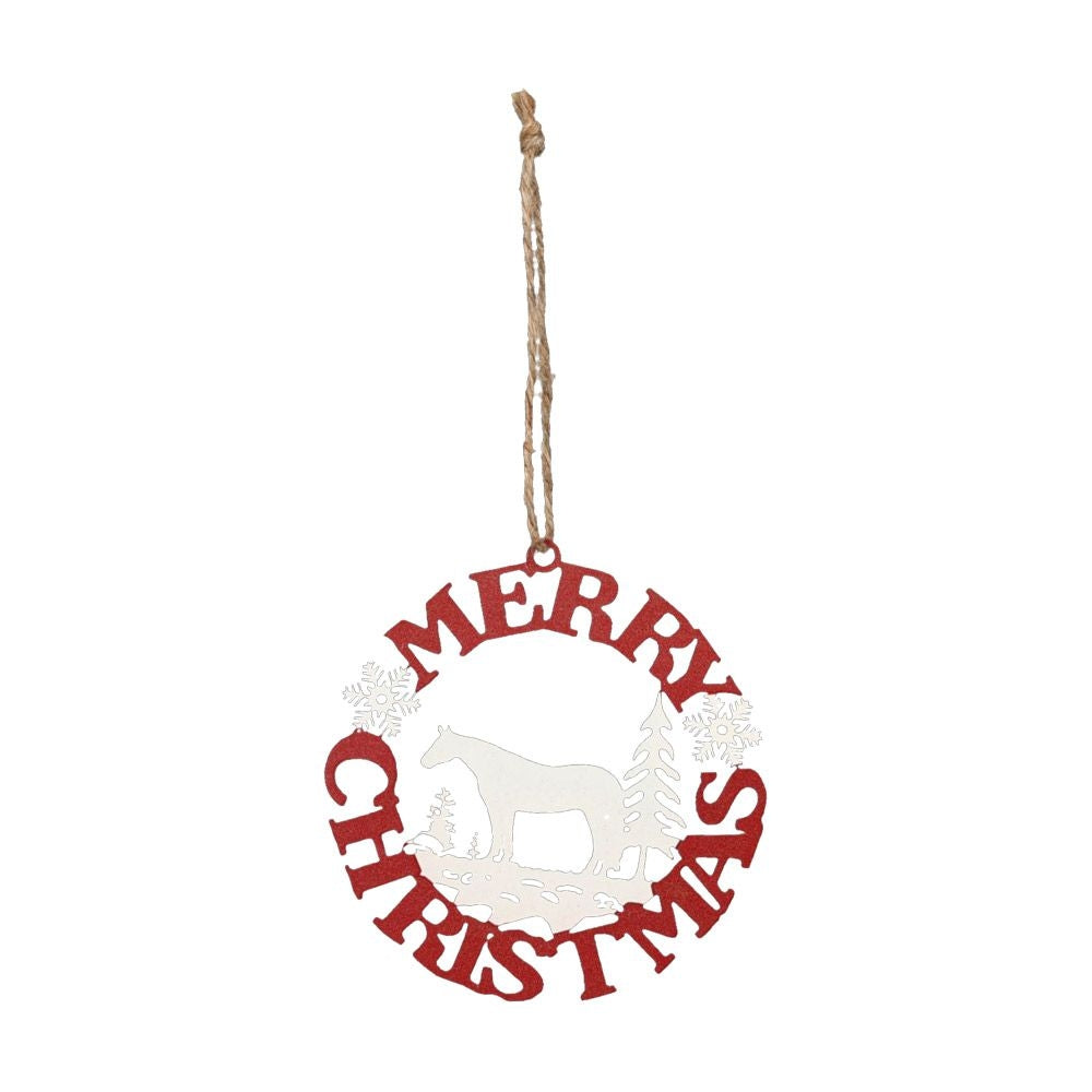 Gift Corral Merry Christmas Horse Ornament