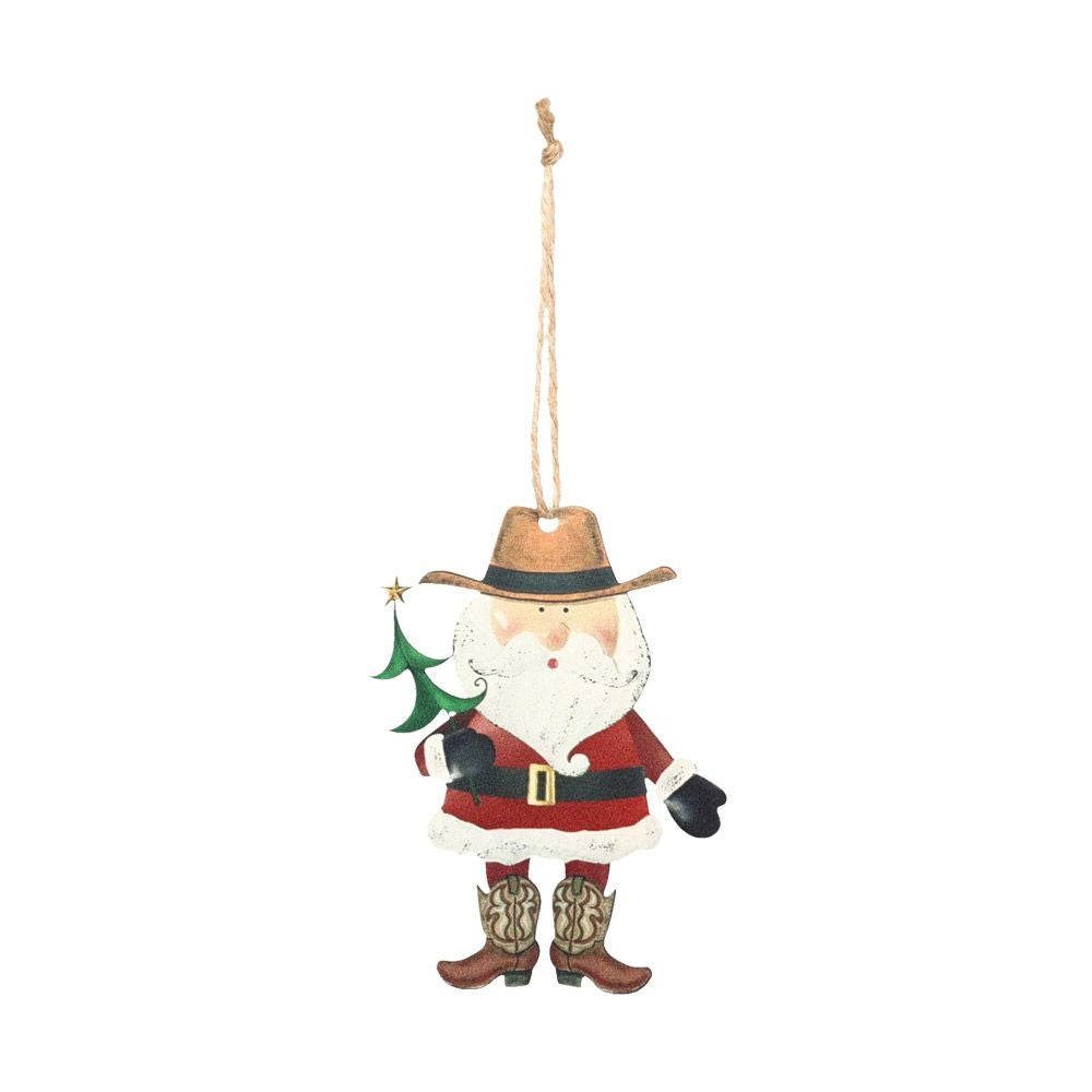 Gift Corral Santa and Tree Ornament
