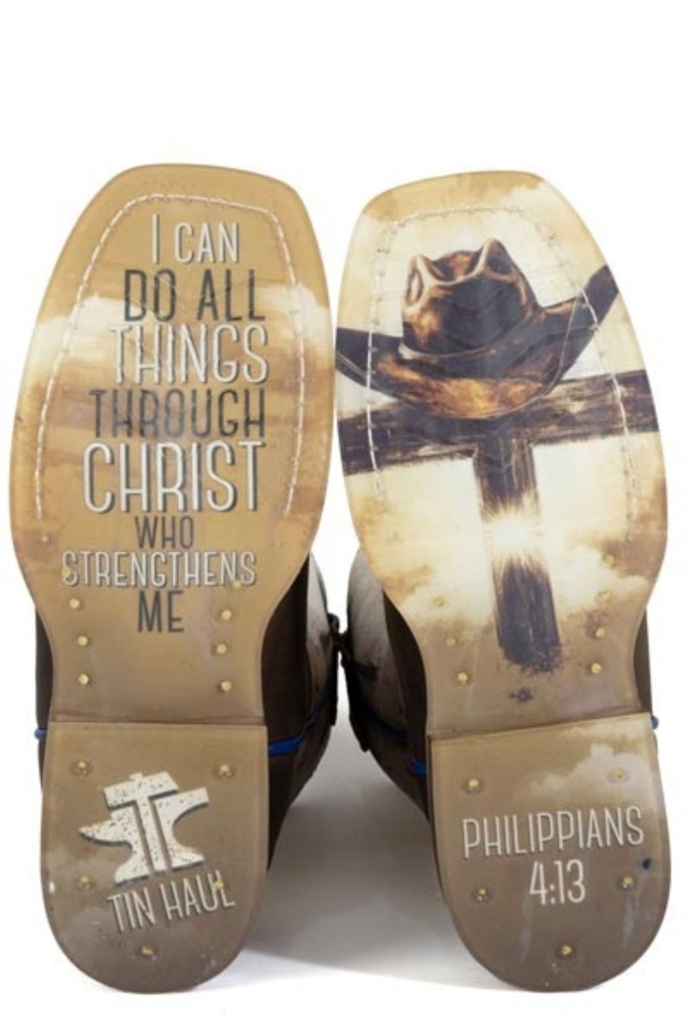 Tin Haul Little Kids Church Cross Square Toe Boots