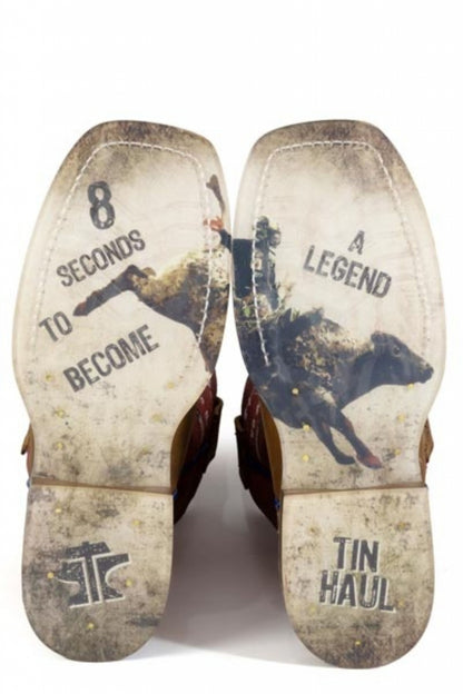 Tin Haul Little Kids Bullheaded Square Toe Boots