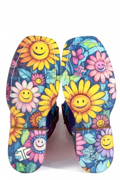 Tin Haul Little Kids Kaleidoscope Square Toe Boots