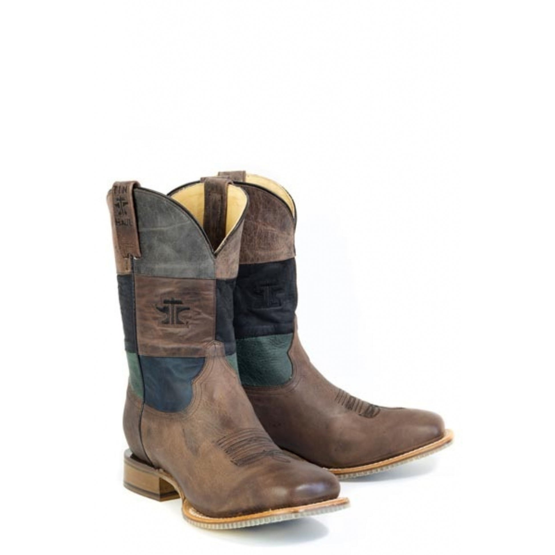 Tin Haul Mens Running Wild Square Toe Boots