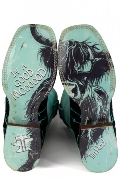 Tin Haul Ladies Barbwire Belle Square Toe Boots