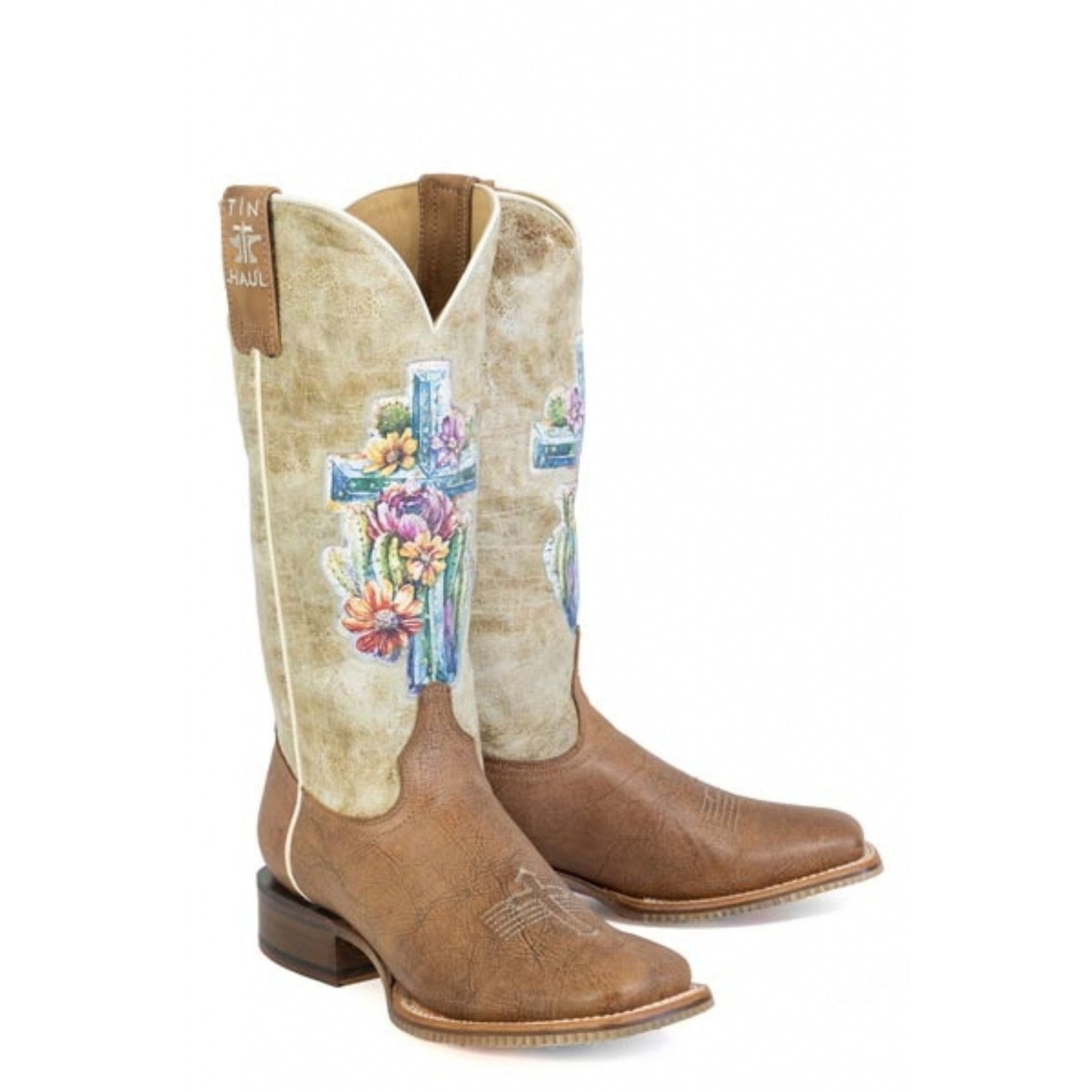 Tin Haul Ladies Love Jesus Square Toe Boots