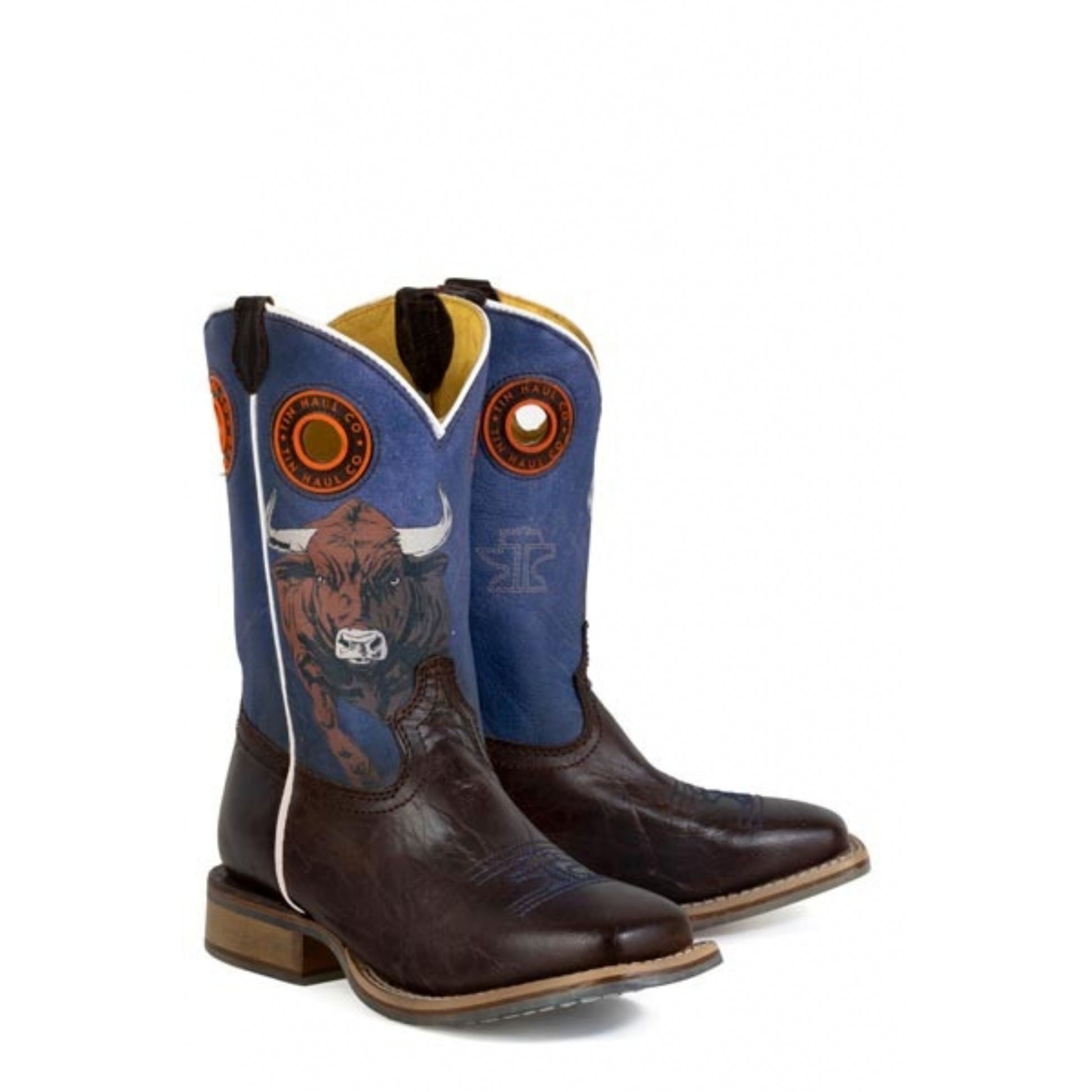 Tin Haul Big Kids Raging Bull Square Toe Bootss