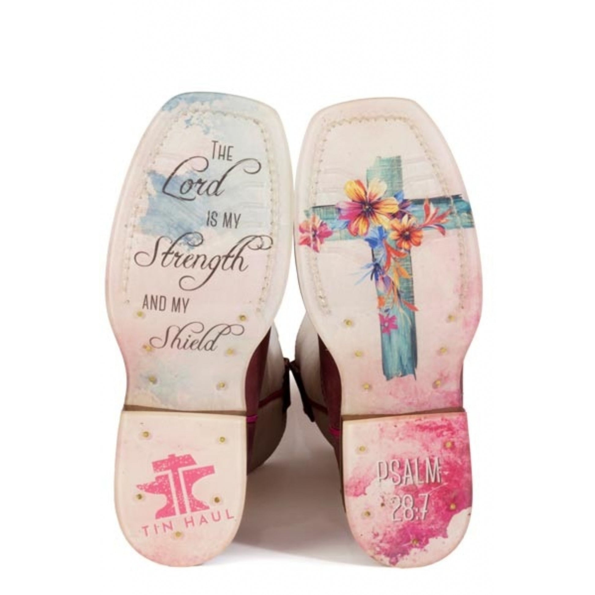 Tin Haul Big Kids Love Jesus Square Toe Bootss
