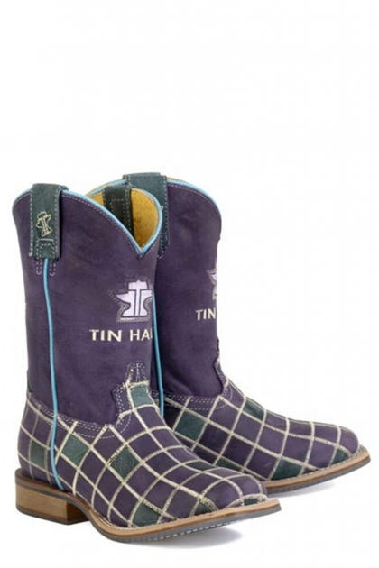 Tin Haul Big Kids Patches Square Toe Bootss