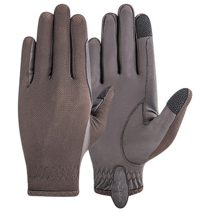 Equine Couture Aerocool Hook and Loop Adjustable Touch Screen Riding Gloves