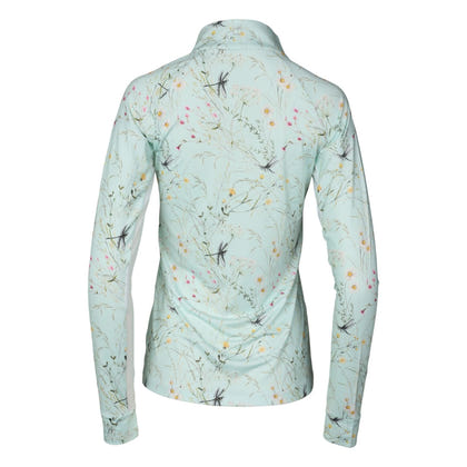 Dapplebay Ladies Dragonfly Meadow 1/4 Zip Long Sleeve Riding Top