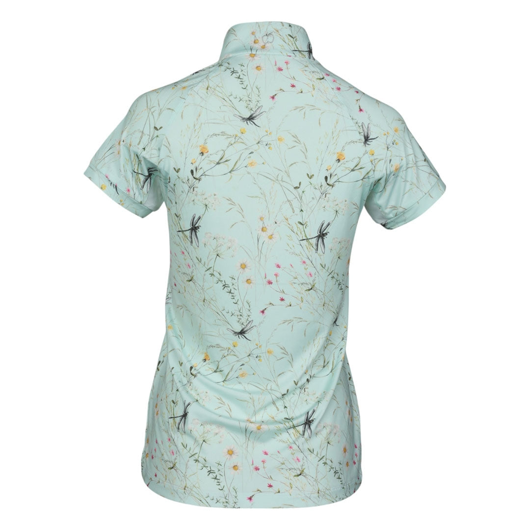 Dapplebay Ladies Dragonfly Meadow 1/4 Zip Short Sleeve Riding Top