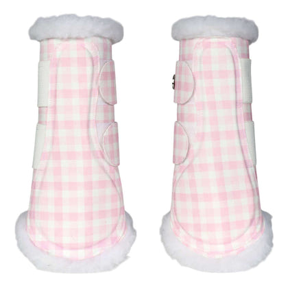 Dapplebay Gingham Brush Boots