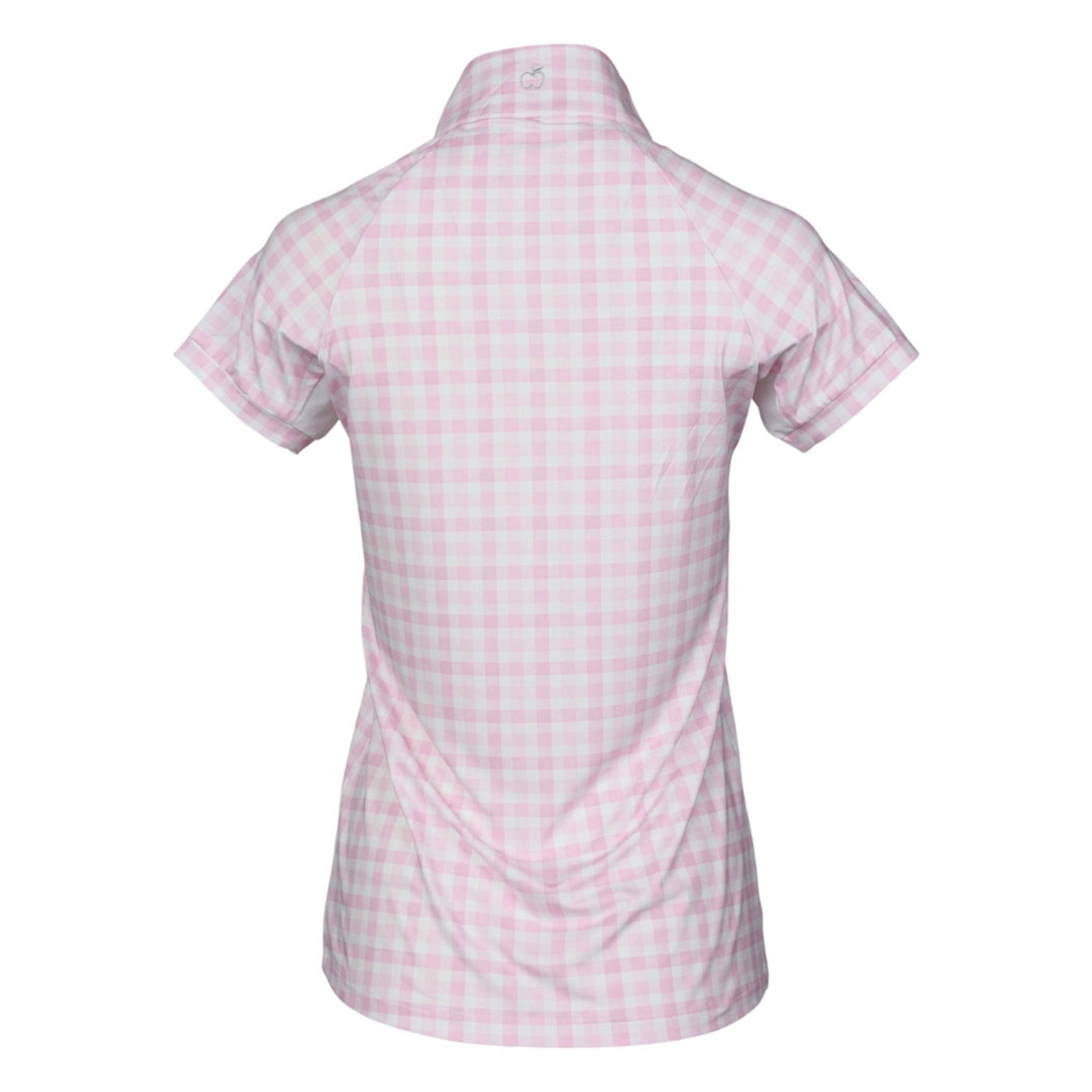 Dapplebay Kids Gingham Short Sleeve 1/4 Zip Riding Top