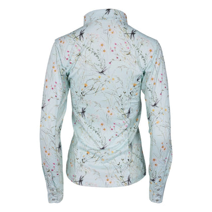 Dapplebay Ladies Dragonfly Meadow Button Down Western Shirt