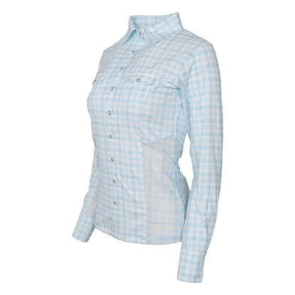 Dapplebay Ladies Gingham Button Down Western Shirt