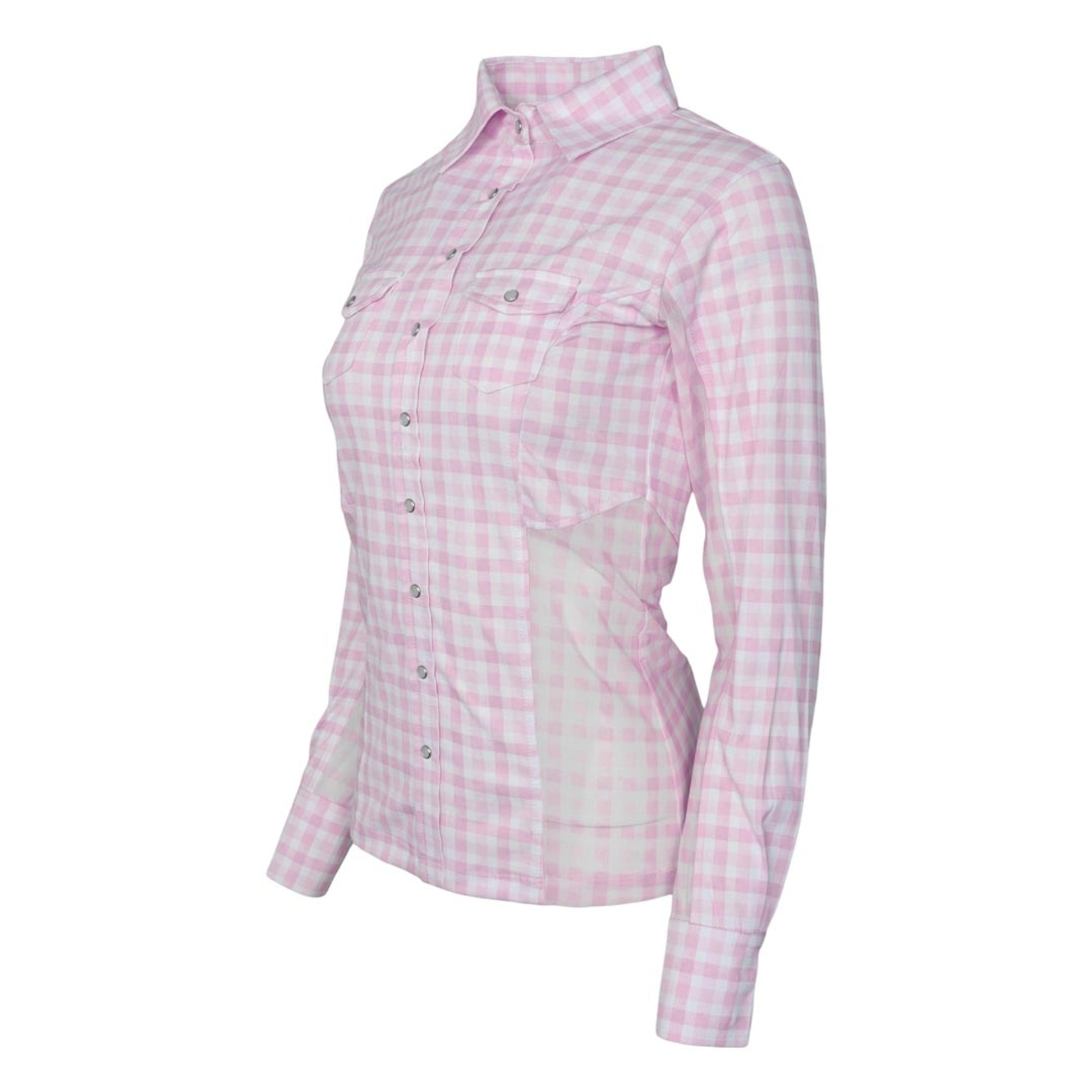 Dapplebay Ladies Gingham Button Down Western Shirt