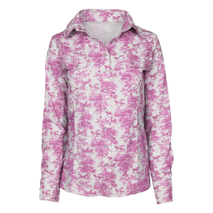 Dapplebay Ladies Equestrian Toile Button Western Shirt