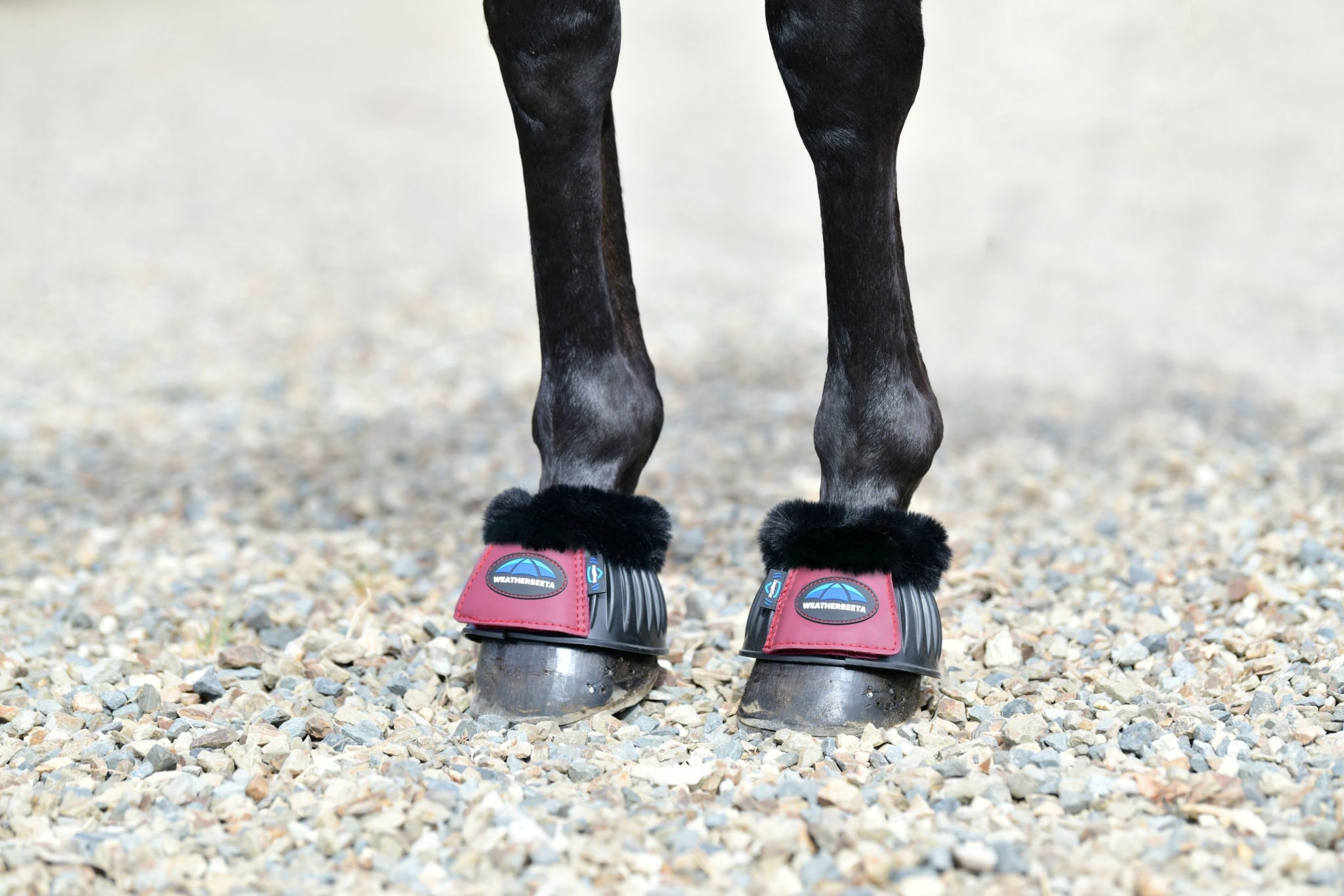 Weatherbeeta Tough-Tec Prime Fleece Trim Rubber Bell Boots