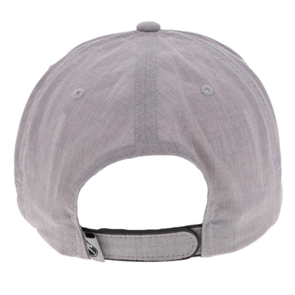 Wild Ride Heather Grey 5-Panel Trucker with Red / Black Hooey Embroidery Logo