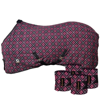 Gatsby Fleece Dress Sheet & Matching Polo Wrap Set
