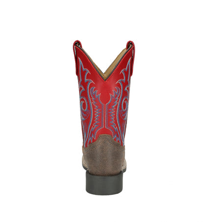 Smoky Mounatin Youth Barrett Square Toe Leather Boots