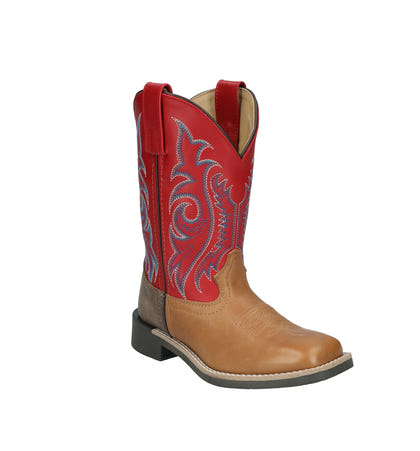 Smoky Mounatin Youth Barrett Square Toe Leather Boots