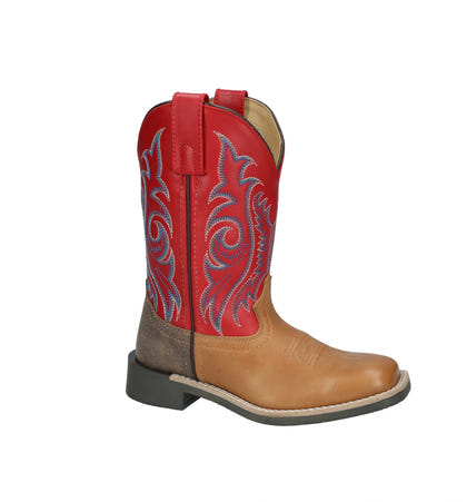 Smoky Mounatin Youth Barrett Square Toe Leather Boots