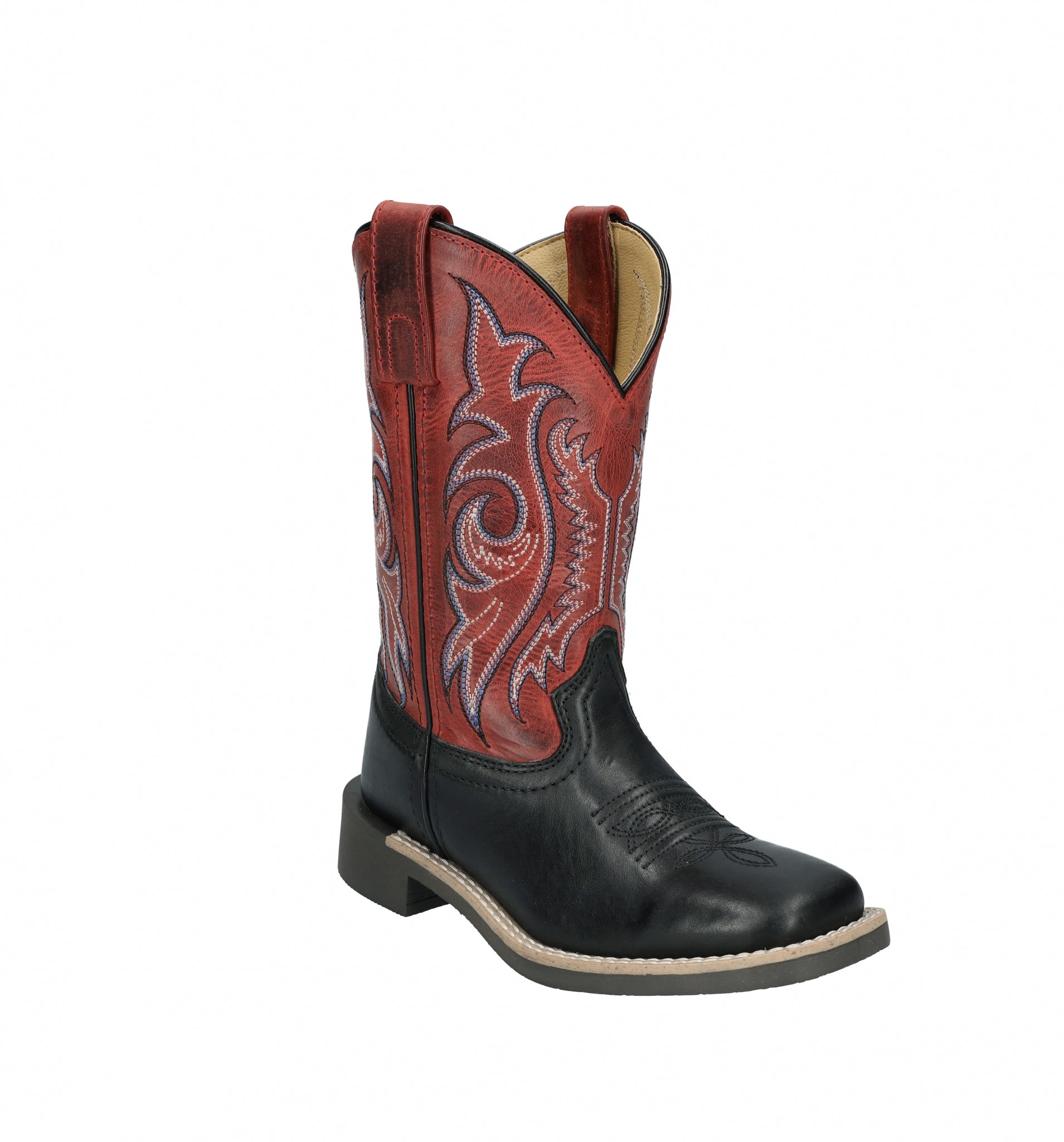 Smoky Mounatin Childs Barrett Square Toe Leather Boots