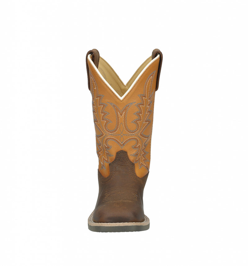Smoky Mountain Childs Adobe Square Toe Leather Boots