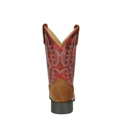 Smoky Mountain Childs Briscoe Square Toe Leather Boots