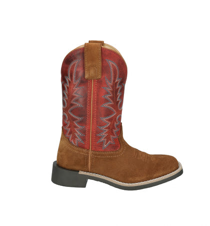 Smoky Mountain Childs Briscoe Square Toe Leather Boots