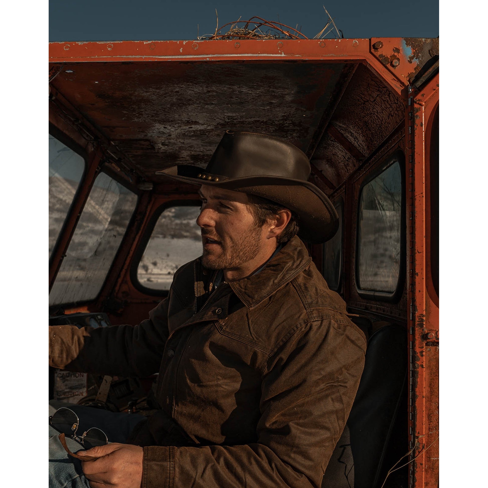 Outback Trading Showdown Leather Hat