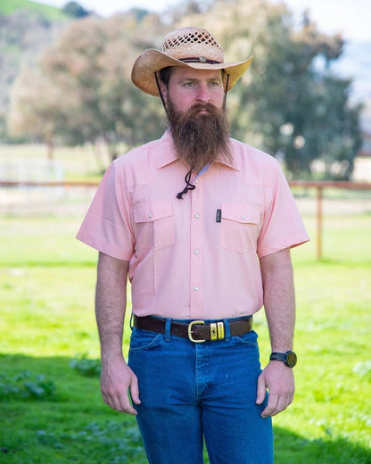 Outback Trading Mens Short Sleeve Moab Western Snap Bamboo Shirt