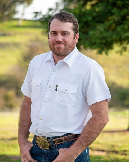 Outback Trading Mens Short Sleeve Moab Western Snap Bamboo Shirt