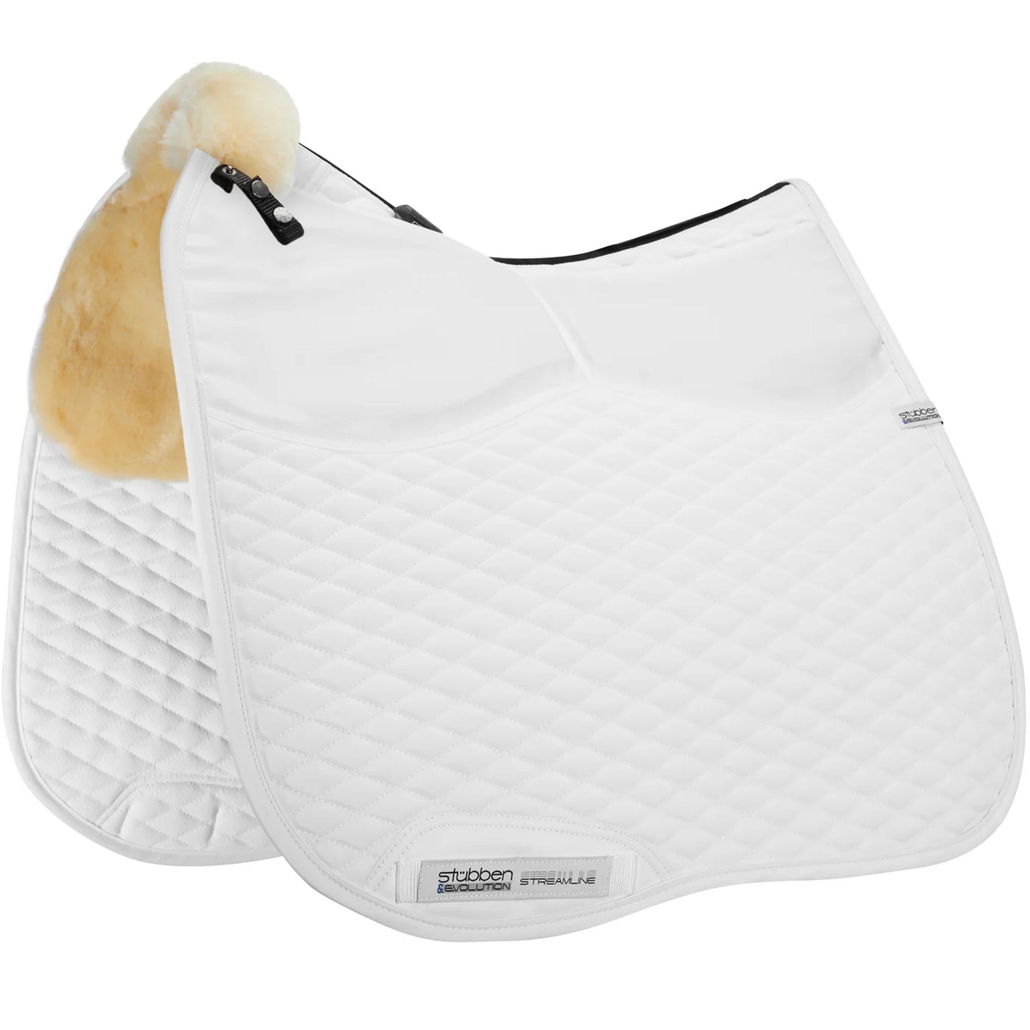 Streamline Adjuster Lambswool Dressage Pad Black