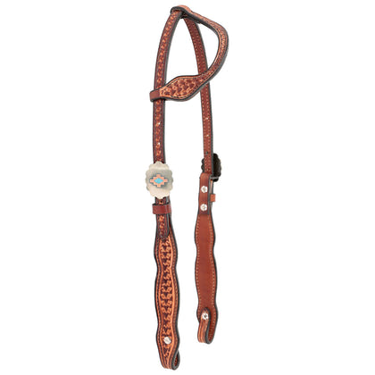 Circle Y Dawson One Ear 5/8" Shaped Headstall