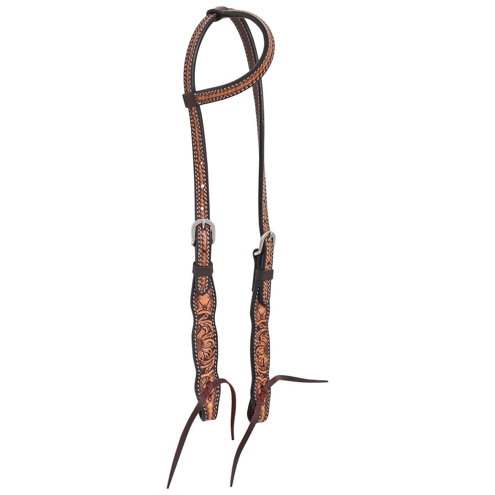 Circle Y Quilted Sunflower One Ear Headstall