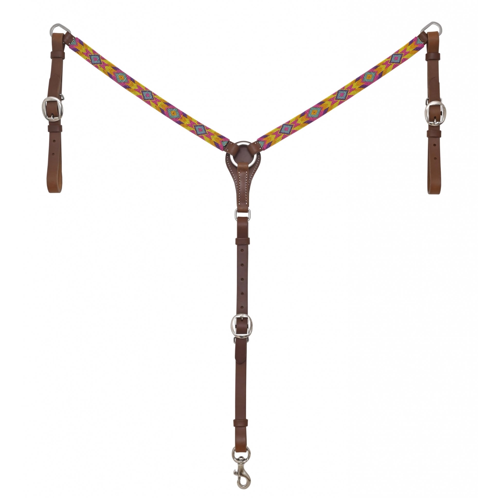 Circle Y Infinity Bubblegum 5/8" Breast Collar