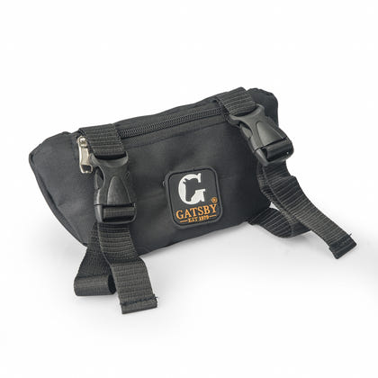 Gatsby Print Nylon Saddle Pouch