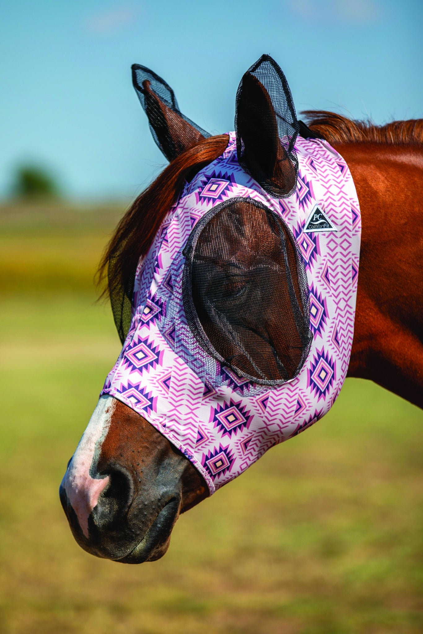 Professionals Choice Comfort Fit Lycra Fly Mask Po