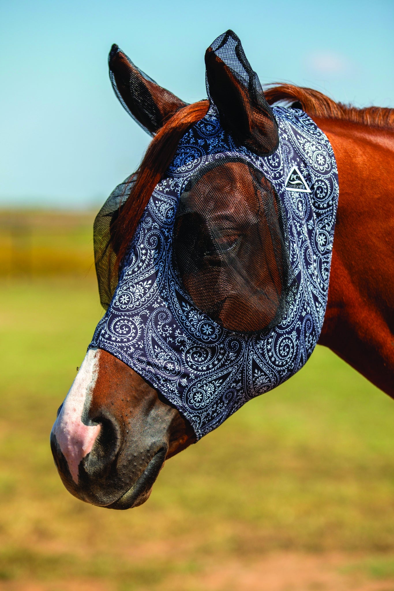 Professionals Choice Comfort Fit Lycra Fly Mask Po