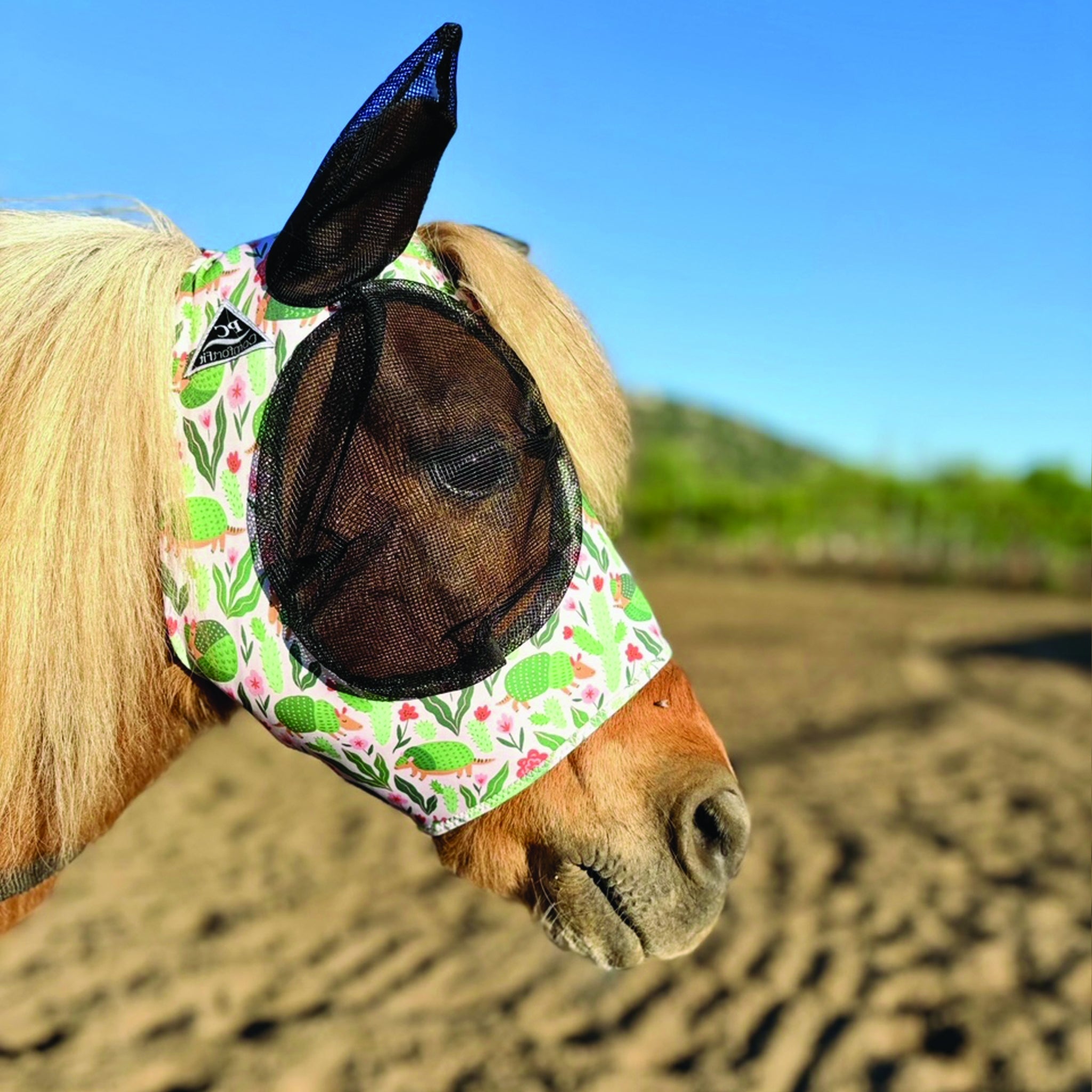 Professionals Choice Comfort Fit Lycra Fly Mask Po