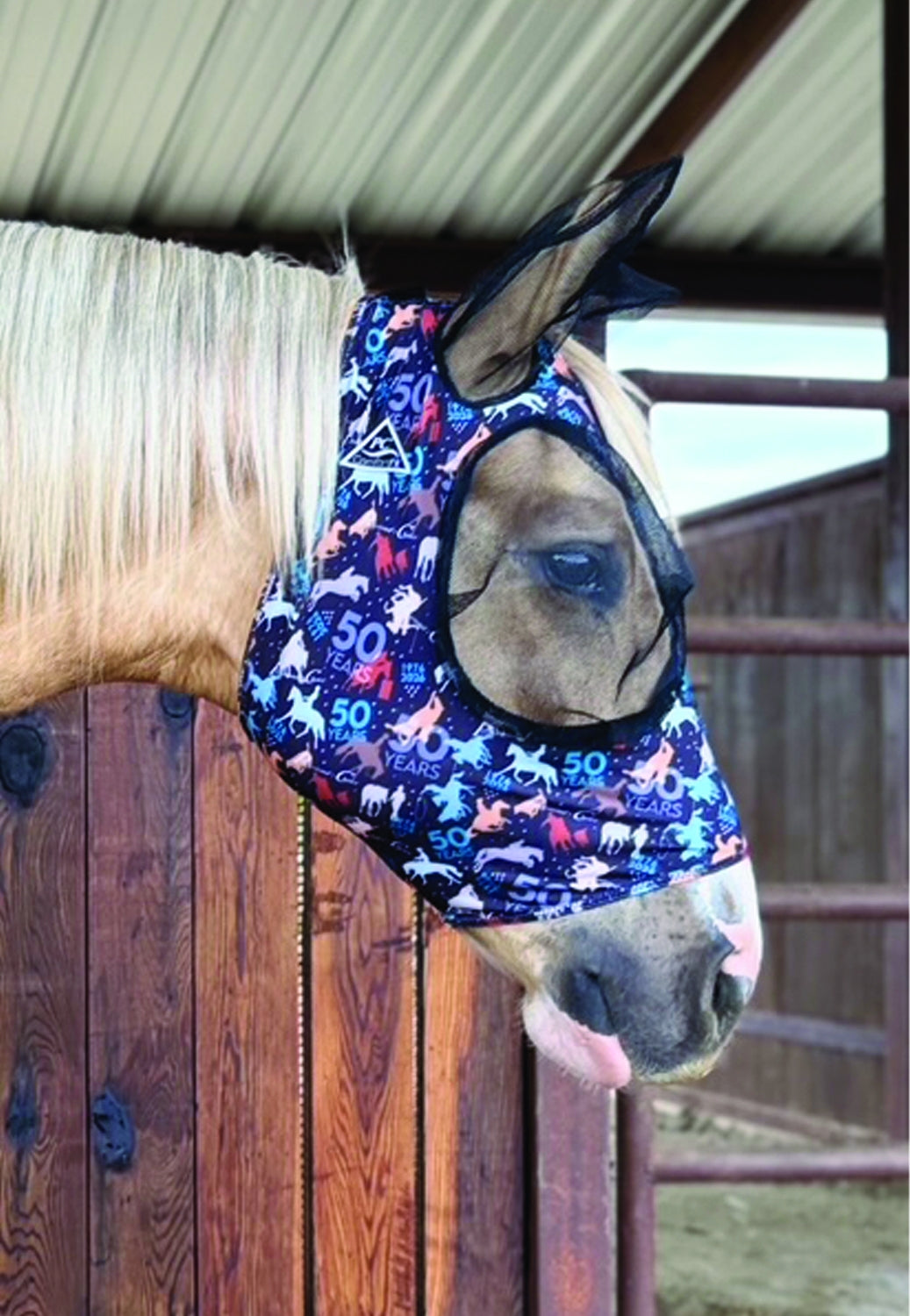 Professionals Choice Comfort Fit Lycra Fly Mask Po