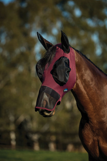 Weatherbeeta ComFiTec Luxe Stretch Fly Mask with Ears & Nose