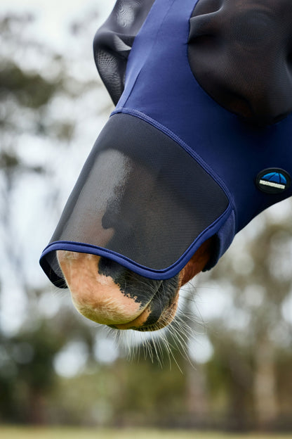 Weatherbeeta ComFiTec Luxe Stretch Fly Mask with Ears & Nose
