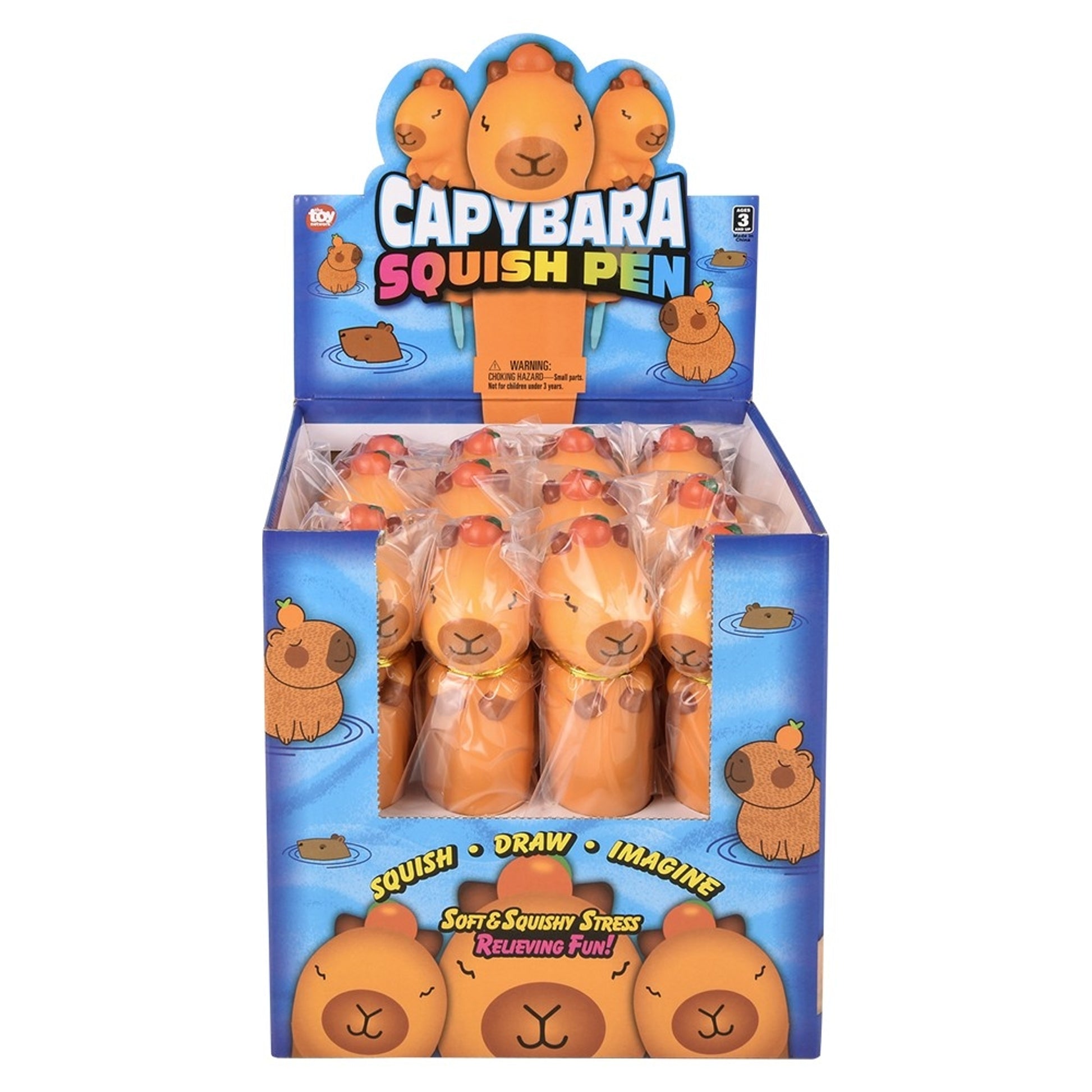 Squish Capybara Fidget Toy Pen