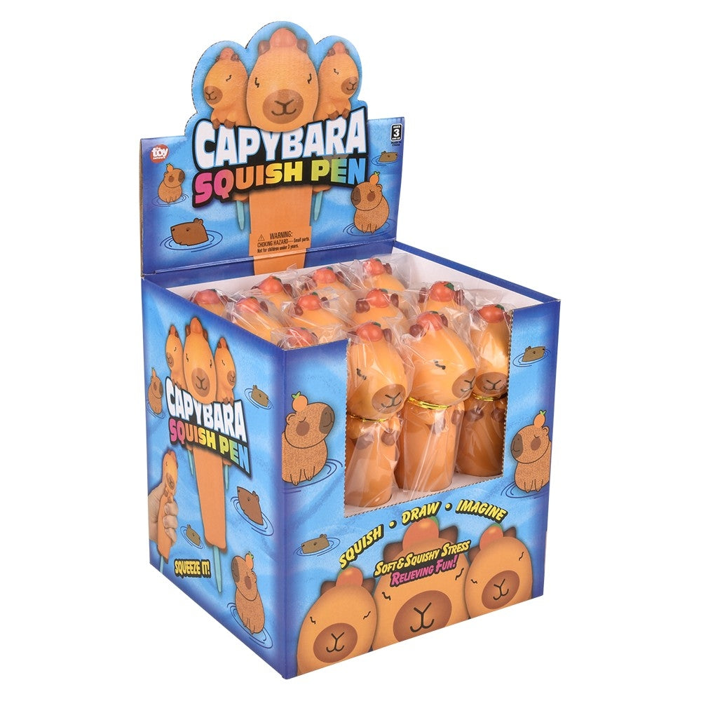 Squish Capybara Fidget Toy Pen