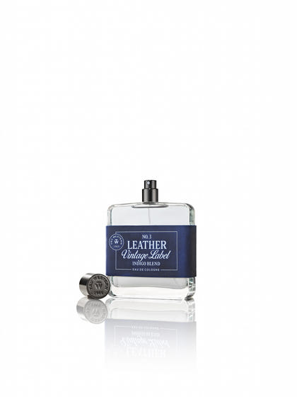 No. 3 Leather Vintage Label Indigo Blend